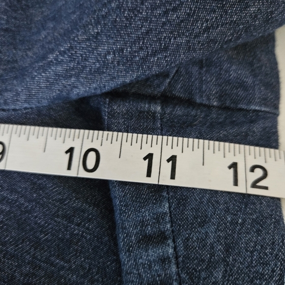 Larry Levine Womens Wide Leg Stretch Jeans Sz 8 Casual Wide Leg - Picture 9 of 11